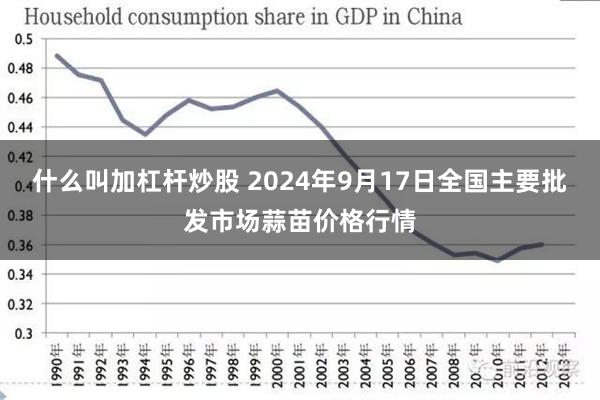 什么叫加杠杆炒股 2024年9月17日全国主要批发市场蒜苗价格行情