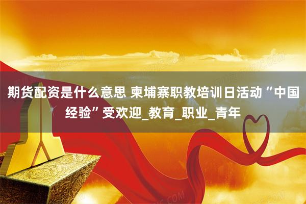 期货配资是什么意思 柬埔寨职教培训日活动“中国经验”受欢迎_教育_职业_青年