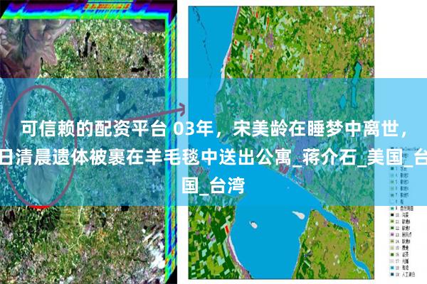 可信赖的配资平台 03年，宋美龄在睡梦中离世，次日清晨遗体被裹在羊毛毯中送出公寓_蒋介石_美国_台湾