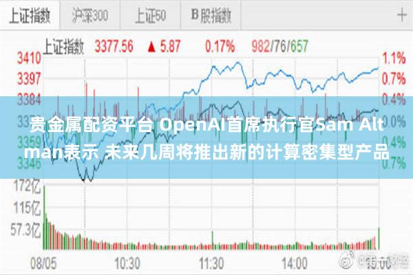 贵金属配资平台 OpenAI首席执行官Sam Altman表示 未来几周将推出新的计算密集型产品