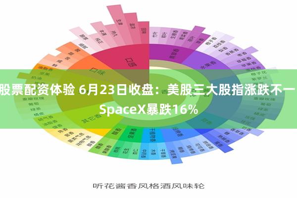 股票配资体验 6月23日收盘：美股三大股指涨跌不一 SpaceX暴跌16%