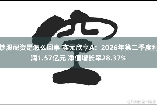 炒股配资是怎么回事 鑫元欣享A：2026年第二季度利润1.57亿元 净值增长率28.37%