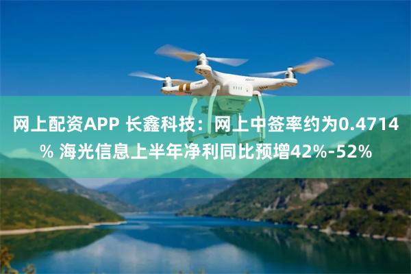 网上配资APP 长鑫科技：网上中签率约为0.4714% 海光信息上半年净利同比预增42%-52%