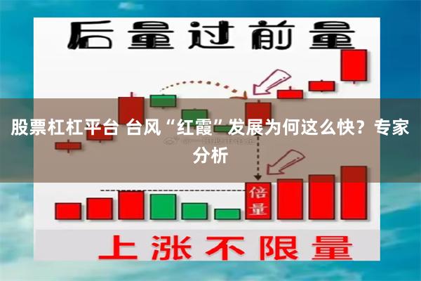 股票杠杠平台 台风“红霞”发展为何这么快？专家分析