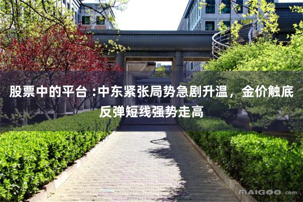 股票中的平台 :中东紧张局势急剧升温，金价触底反弹短线强势走高