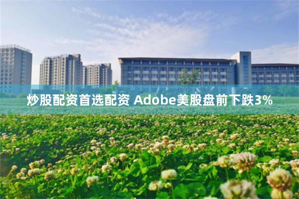 炒股配资首选配资 Adobe美股盘前下跌3%
