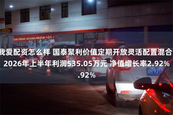 我爱配资怎么样 国泰聚利价值定期开放灵活配置混合：2026年上半年利润535.05万元 净值增长率2.92%