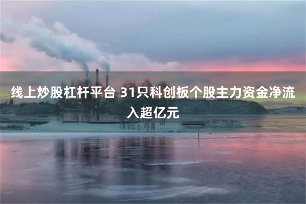 线上炒股杠杆平台 31只科创板个股主力资金净流入超亿元