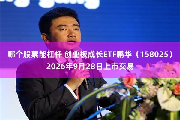哪个股票能杠杆 创业板成长ETF鹏华（158025）2026年9月28日上市交易
