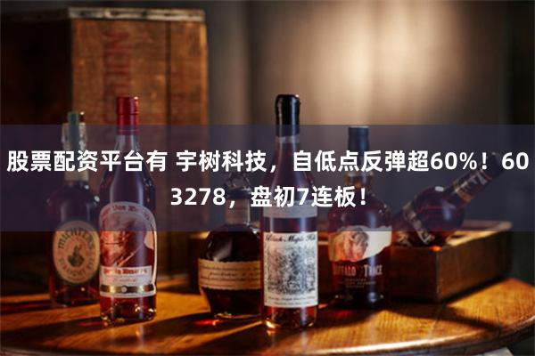股票配资平台有 宇树科技，自低点反弹超60%！603278，盘初7连板！